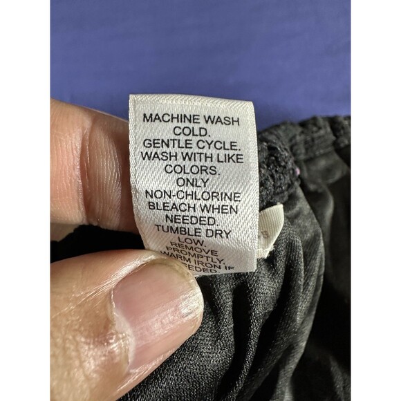 Cato Black Crochet Knit Short Sleeve Top Size 26/28 - Picture 12 of 13